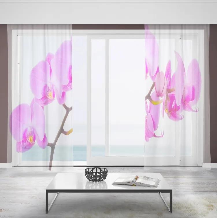 Záclony Ružová orchidea (Rozměr záclony: 150x250)