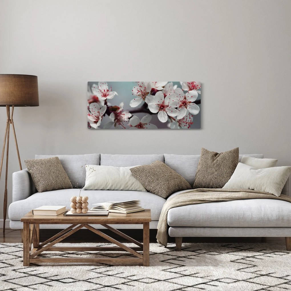 Obraz kvetov - červené (120x50 cm)