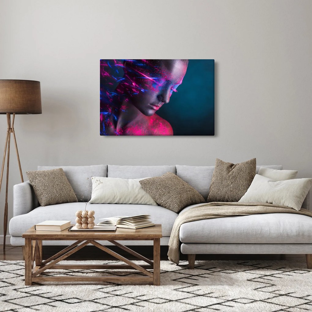 Trblietavý obraz ženy (90x60 cm)