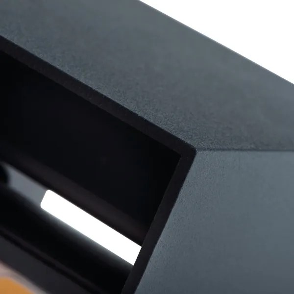 LED Vonkajšie nástenné svietidlo REKA LED/7W/230V IP54 antracit