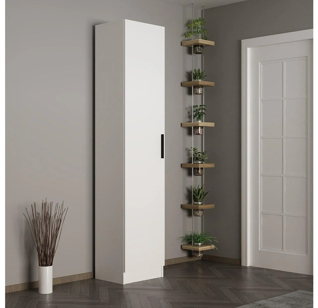 Policová skriňa Nemake 15 (biela) . Akcia -24%. Vlastná spoľahlivá doprava až k Vám domov. 1093930