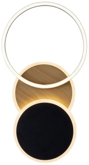 Leuchten Direkt 14116-78 -LED Stropné svietidlo SEVENT LED/25,5W/230V čierna/hnedá