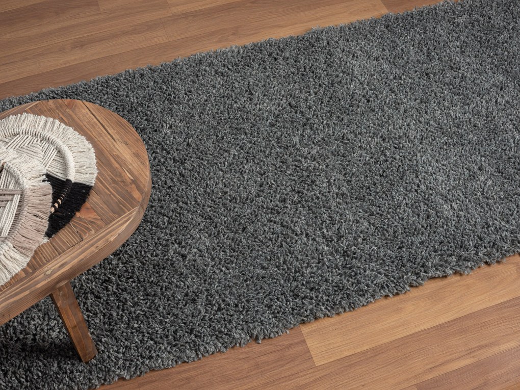 Behúň My Shaggy grau, 80x300, šedá, chodba / predsieň, My Flair