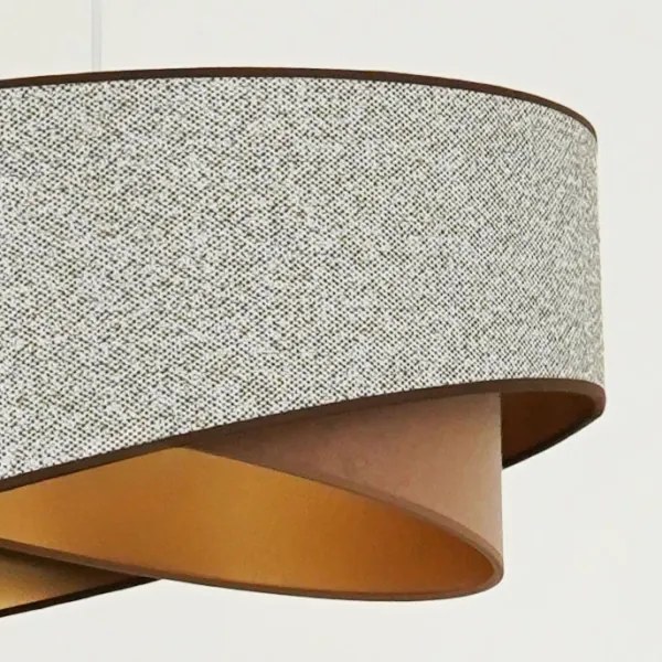 Brilagi - LED Luster na lanku LYRA 1xE27/15W/230V šedá/krémová/zlatá