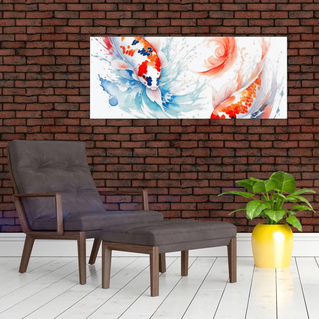 Obraz - Ryby (120x50 cm)