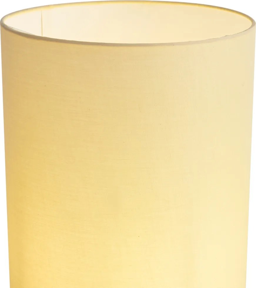 Inteligentná stojaca lampa drevená s béžovým tienidlom vrátane WiFi A60 - Stojon