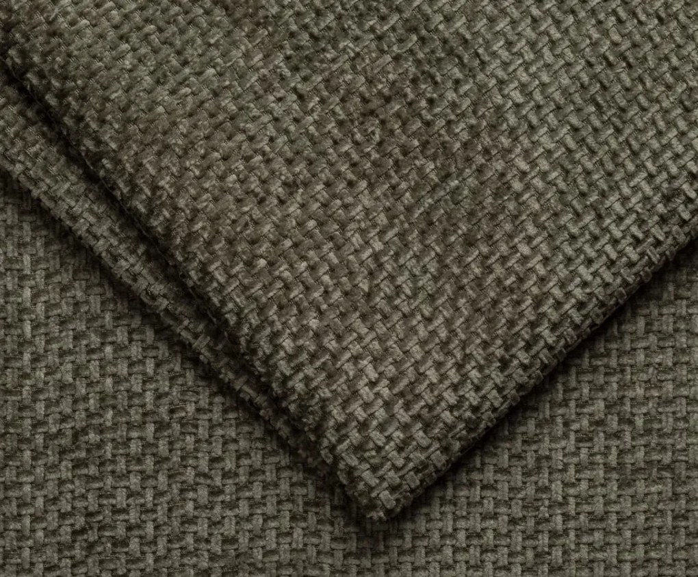 Trojmiestna pohovka Cassino, olivovo zelená tkanina