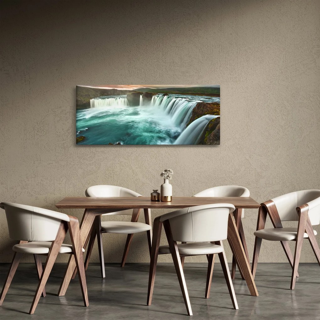 Obraz - Vodopády (120x50 cm)