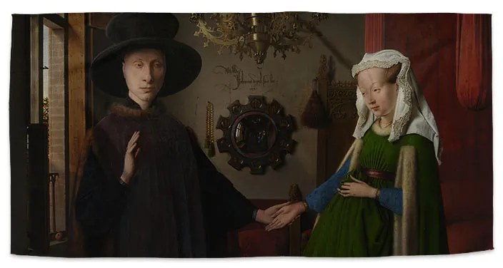 Sablio Uterák Svadba manželov - Jan van Eyck - 50x100 cm
