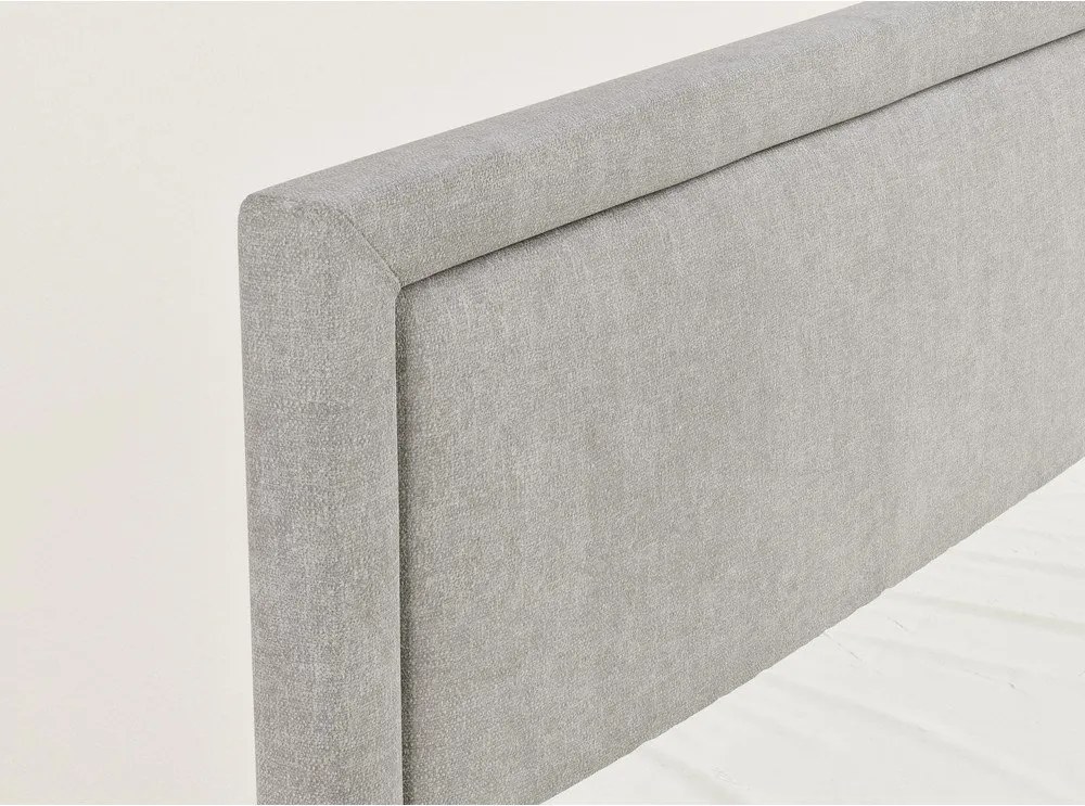 Sivobéžová boxspring posteľ s úložným priestorom 200x200 cm Fresco – Maison de Rêve