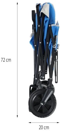 Kempingový vozík NILS Camp NC1606 modro-sivý