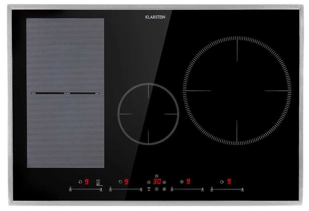 Klarstein Delicatessa 77 Hybrid Prime, vstavaná indukčná varná doska, 7000 W, 4 zón