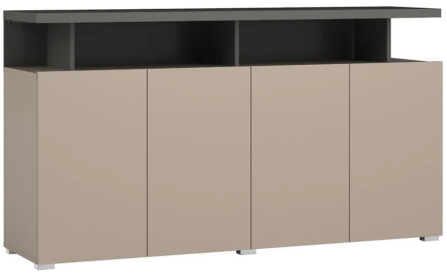 Komoda Serio 4D čierna/congo 43