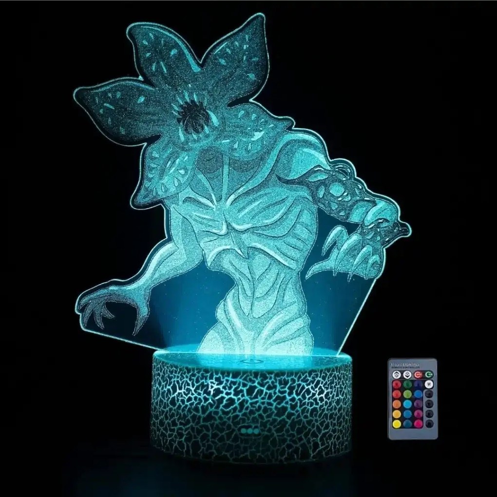 3Dmix 3DL-CLK070 – 3D LED nočná lampa - Stranger Things (Hodiny s budíkom)