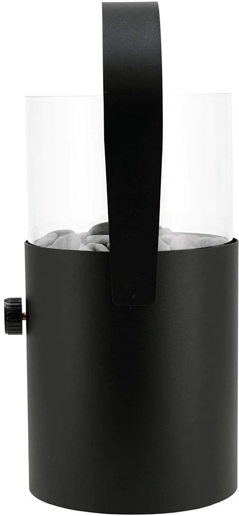 Plynový lampáš COSI Cosiscoop Original, kov čierny ~ Ø16 x výška 30 cm