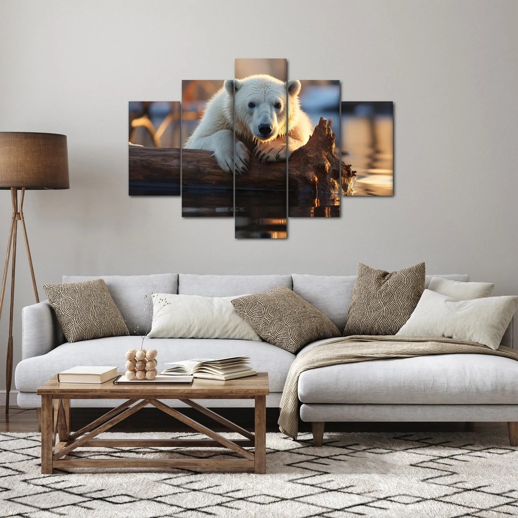 Obraz - Medveď ľadový (150x105 cm)