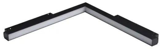 LED svietidlo do lišty Alfa Saga Track Magnetic Corner B 24W 3000K čierne