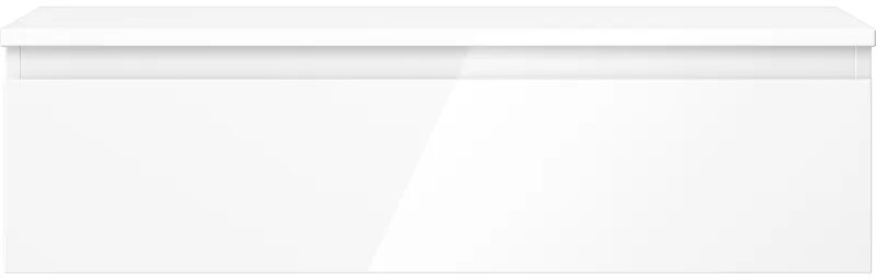 Mexen Orio, kúpeľňová skrinka 90 cm s hornou časťou, 1 zásuvka, biela lesklá, 91A10-09023-1-BFC00