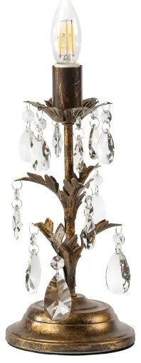 ONLI - Stolná lampa TERESA 1xE14/6W/230V bronzová