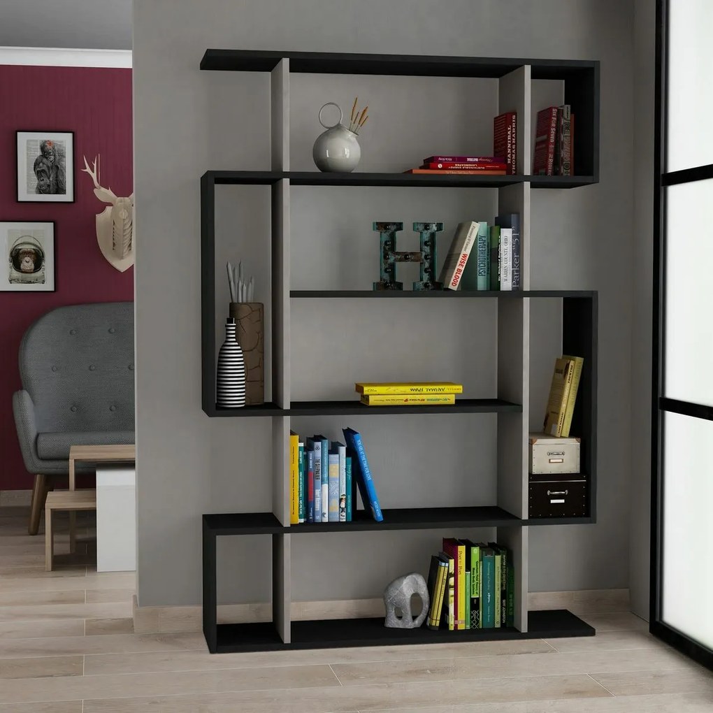 Knižnica Mito Light Brown and Anthracite