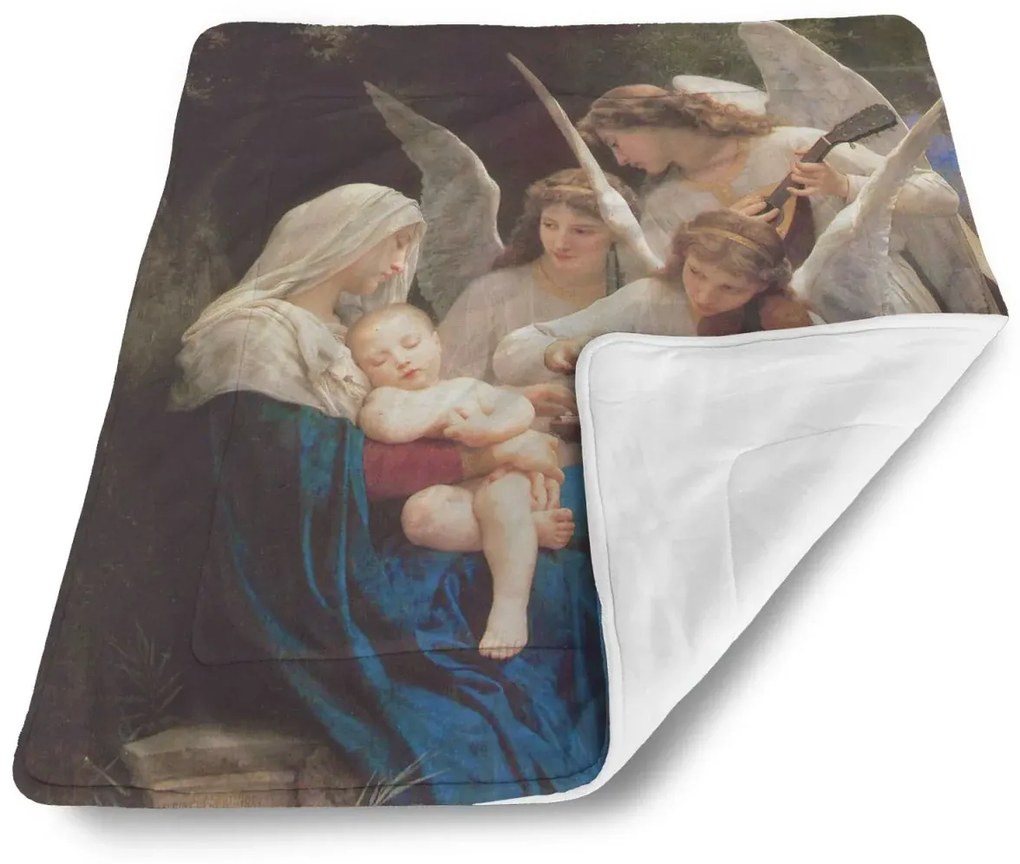 Sablio Deka pre bábätko Panna s anjelmi - William-Adolphe Bouguereau - 80x100 cm