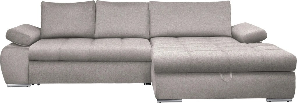 XXXLutz ROHOVÁ SEDAČKA, textil, svetlosivá Carryhome - Sedačky - 002300011411
