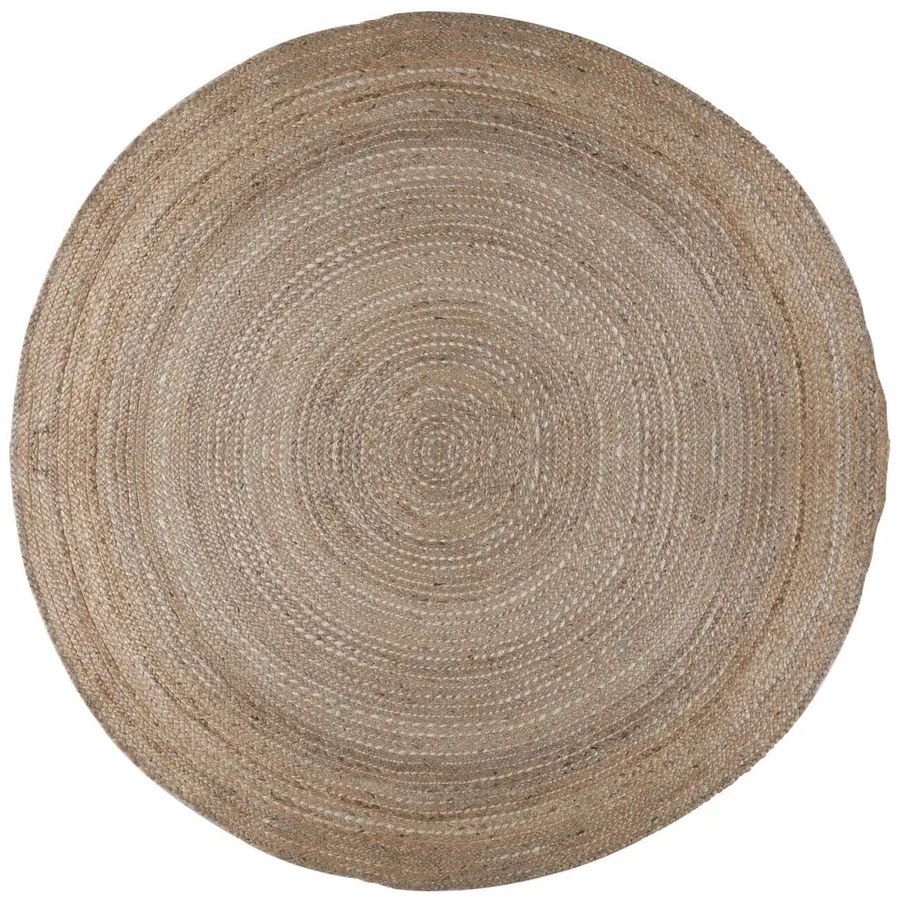 Jutový okrúhly koberec v prírodnej farbe ø 133 cm Capri – Flair Rugs