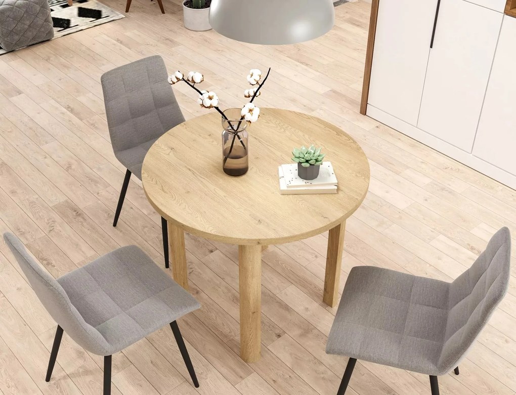 Kulatý jídelní stůl Adam 80 cm dub cremona torro