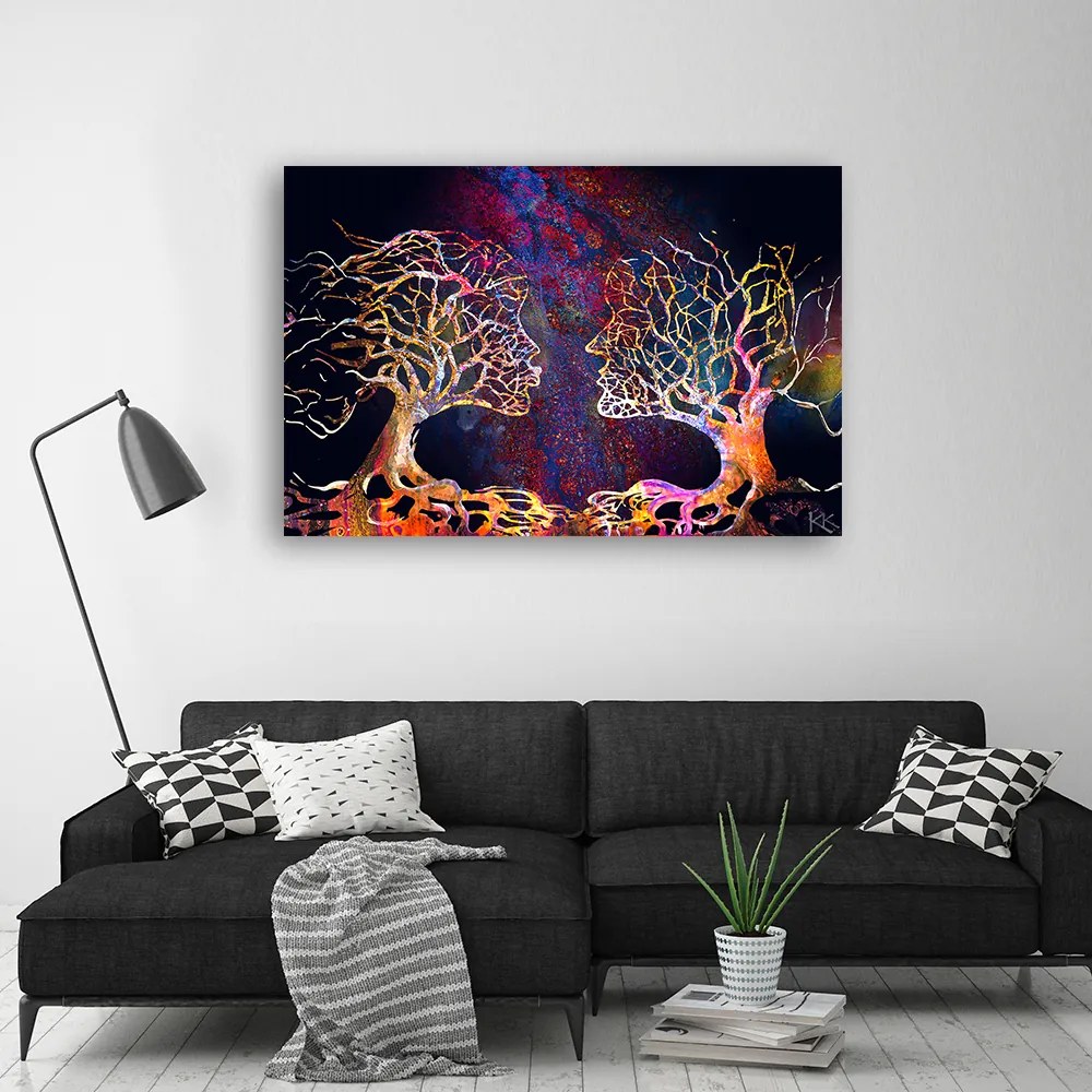 Gario Obraz na plátne Párik zamilovaných stromov Rozmery: 90 x 60 cm