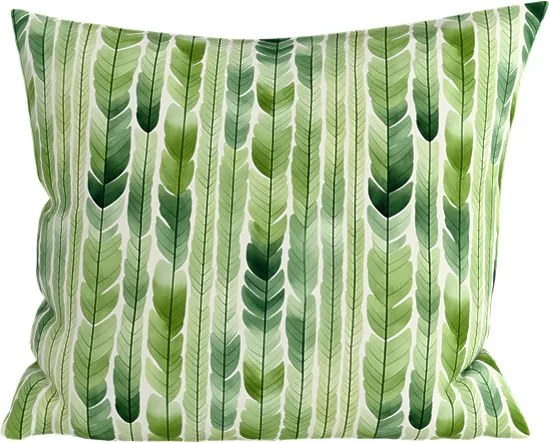 Polybavlnená obliečka na vankúš GREEN TREES POLY 45x45 cm, zelená