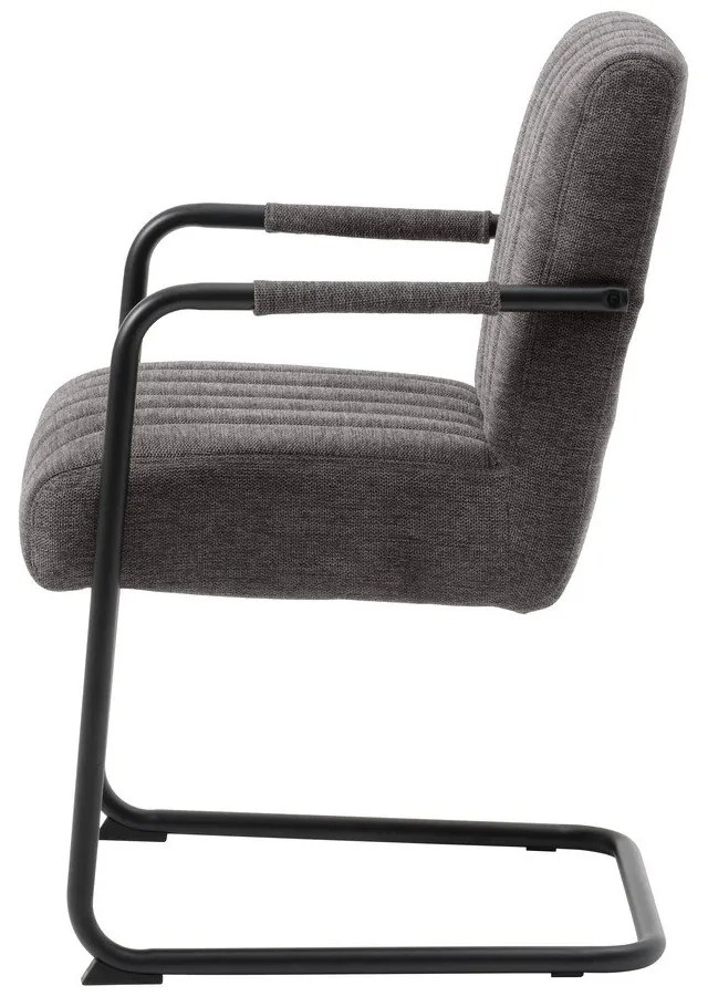 Tmavosivá jedálenská stolička Trout – Unique Furniture