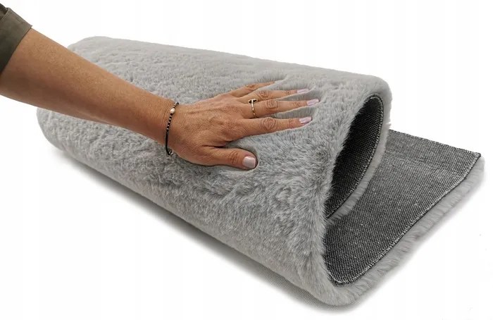 Dekorstudio Kožušinový koberec OSLO - sivo béžový Rozmer koberca: 80x140cm