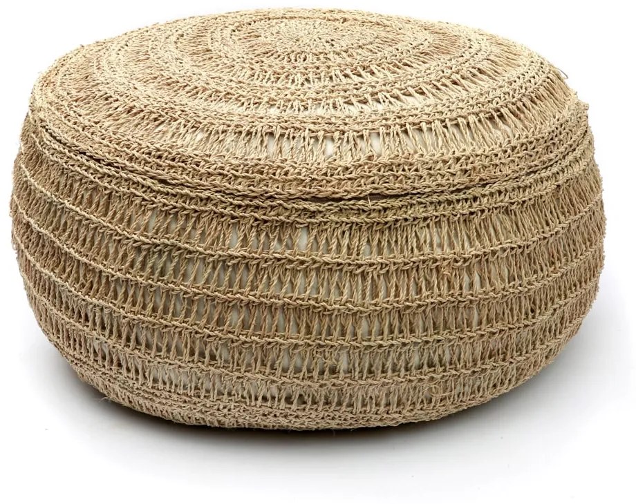 BAZAR BIZAR The Seagrass Pouffe - Round - 60 taburetka