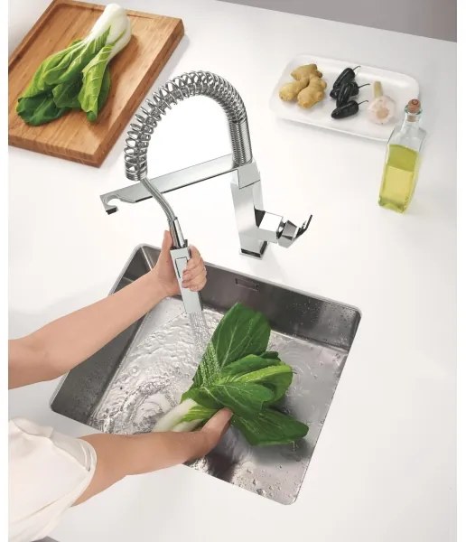 GROHE 31395000 - Drezová batéria EUROCUBE 547 mm lesklý chróm