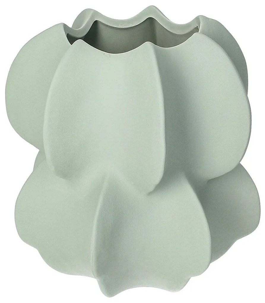 Váza Petal Green 20x21 cm