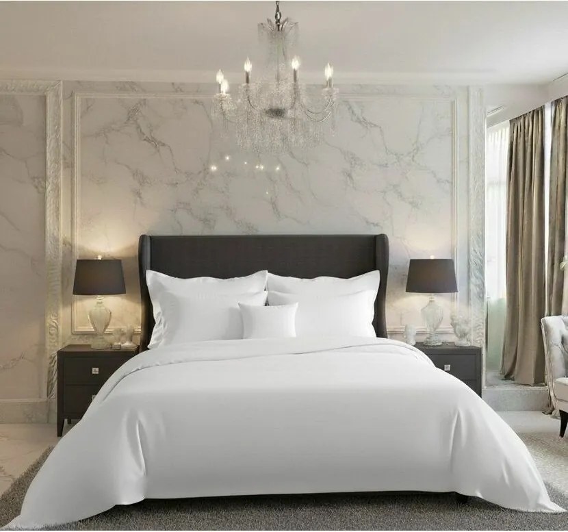 Kvalitex Saténové obliečky Luxury Collection biela, 140 x 220 cm, 70 x 90 cm