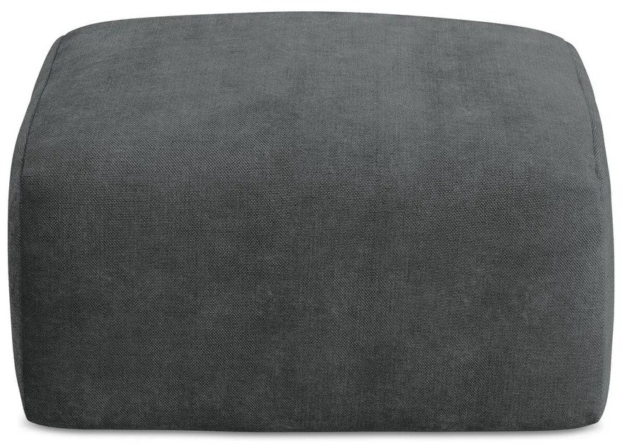 Tmavosivá ženilková podnožka Leila – Makamii