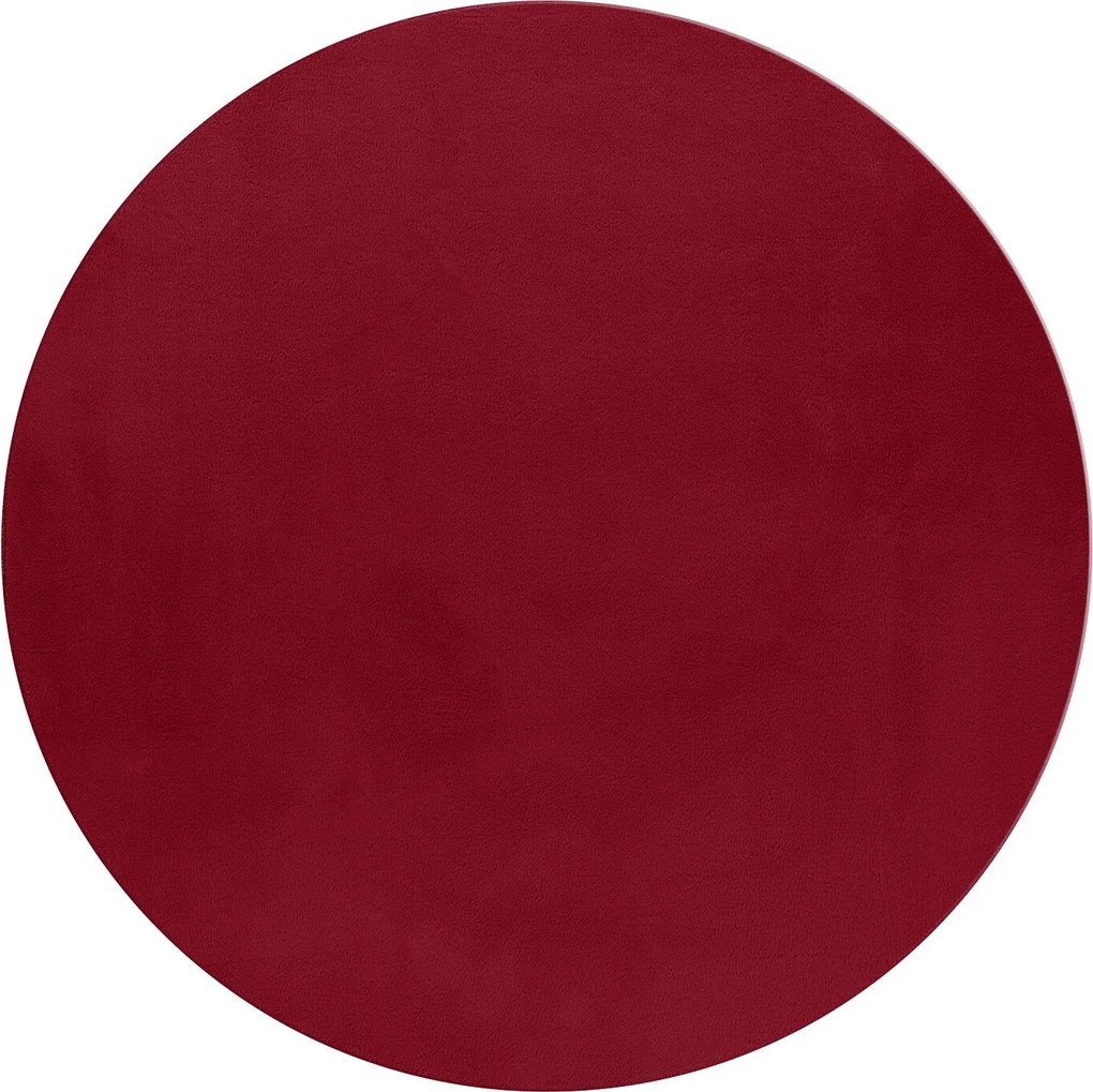 Kusový koberec Pouffy 5100 Red kruh, 120x120 (priemer) kruh, červená, obývacia izba, Ayyildiz