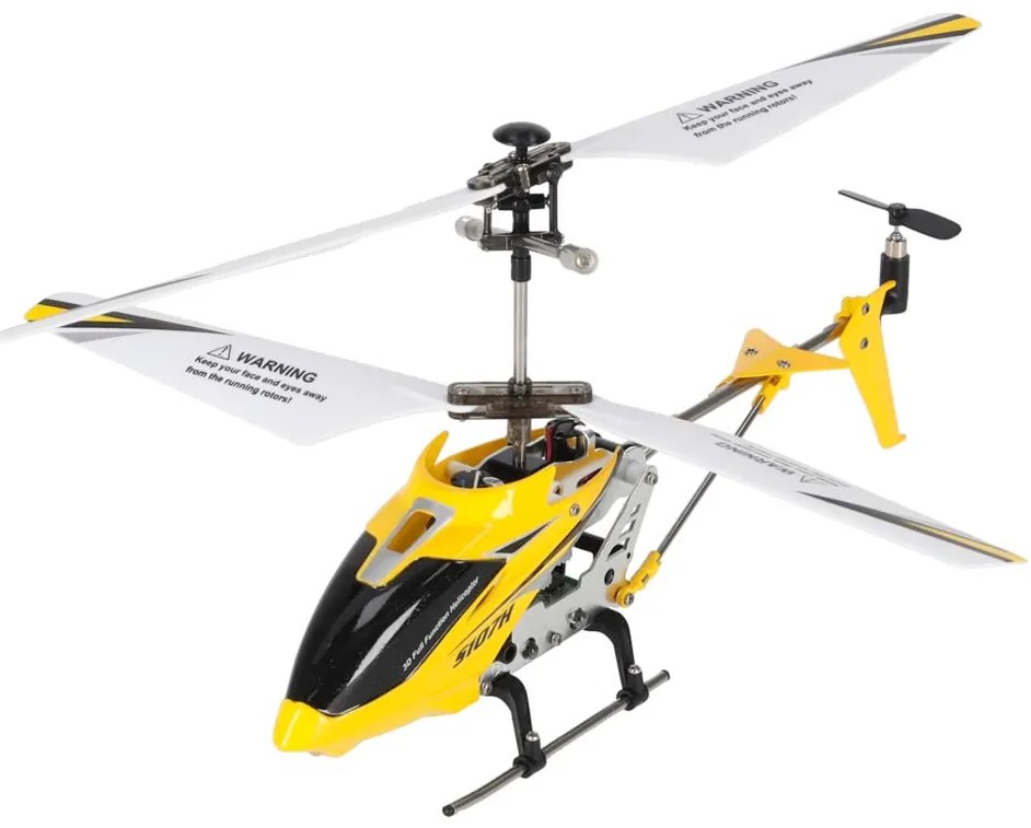 KIK Diaľkovo ovládaný vrtuľník Syma S107H 2,4 GHz RTF žltý | gyroskop, LED, 5 min letu