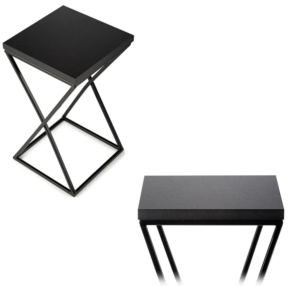 STOJAN NA KVETINÁČ LOFT6 40X24X24 CM ČIERNA