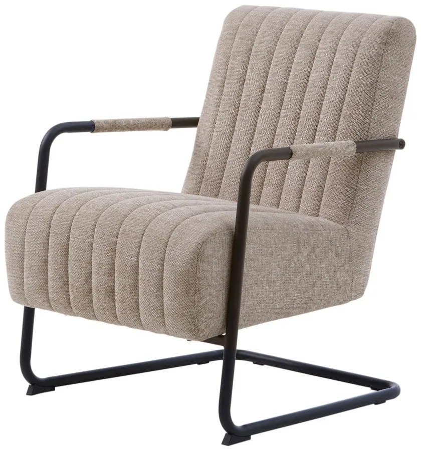 Béžové kreslo Trout – Unique Furniture