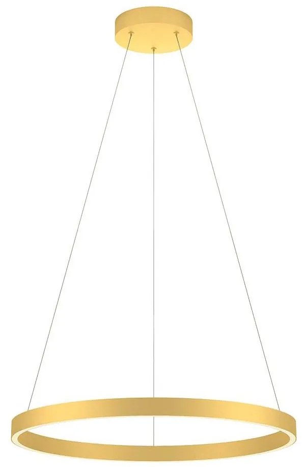 Redo 01-2865 - LED Stmievateľný luster na lanku FEBE LED/37W/230V zlatá