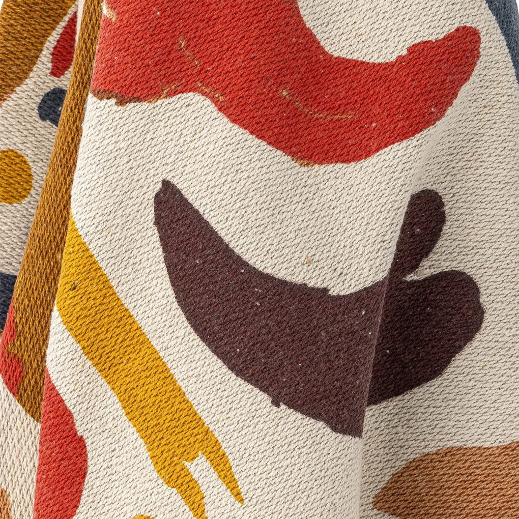 Bloomingville Prehoz z recyklovanej bavlny Horus Orange 130 × 160 cm