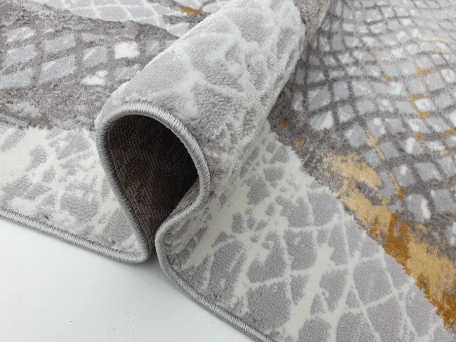 DC Koberec Texas 067 žltá sivá Rozmer: 160×220 cm