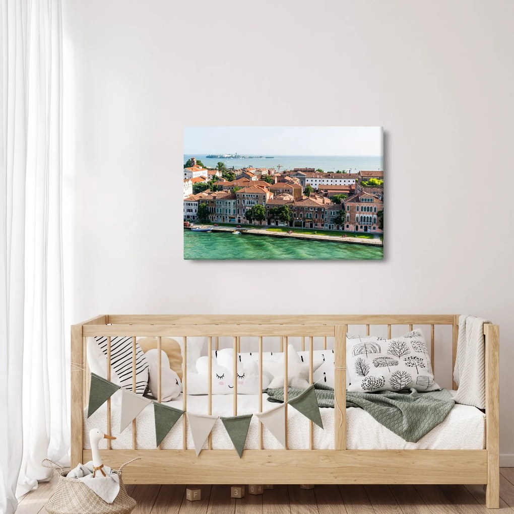 Obraz - Letecký pohľad na mesto (90x60 cm)