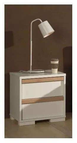 Biely detský nočný stolík London – Vipack