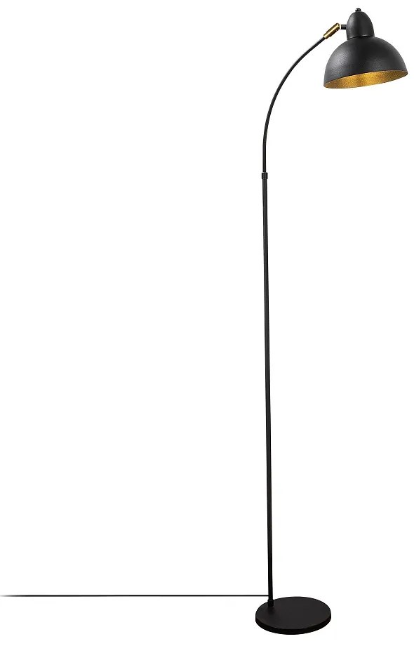 Dizajnová stojanová lampa Vasso 162 cm čierna
