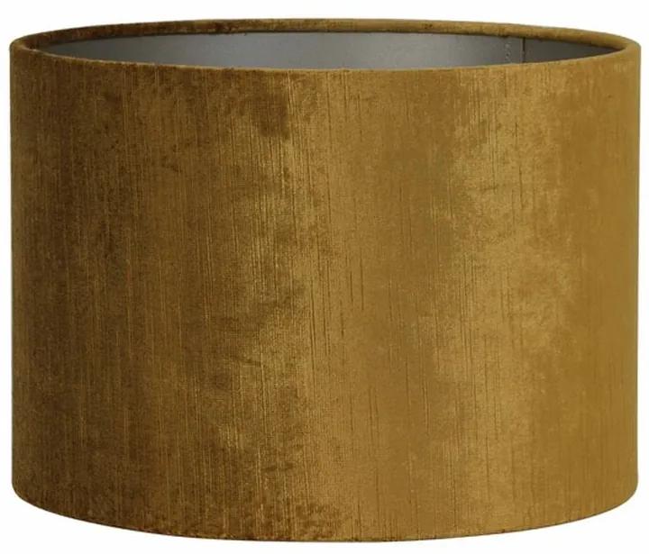 Zlaté zamatovej tienidlo na lampu Gemstone - Ø 40 * 30cm / E27