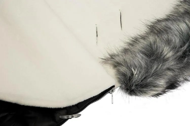 Sensillo Fusak do kočíka Zimný ELF 100 x 46 cm Farba: Sivá