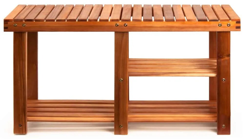 InternetovaZahrada Botník a lavica 2v1 agát - 87x28x45 cm